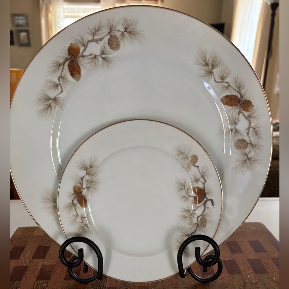 Three Castle China Pine Crest Dinnerware Set 53 Pieces - Picture 2 of 7